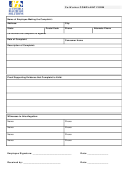 Co-worker Complaint Form