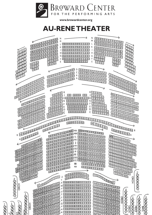 Au Rene Theater Seating Chart Printable pdf