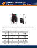 Champion System Men Cycling Short Size Chart Printable pdf