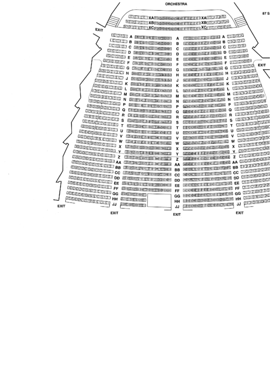 Stranahan Seating Chart printable pdf download