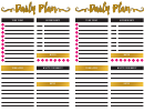 Daily Planning Sheet
