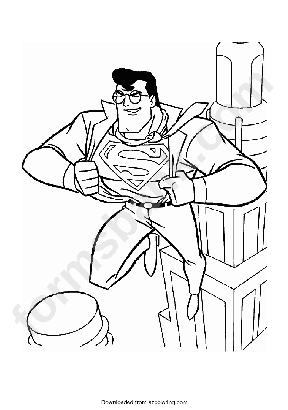 Superman Coloring Sheets