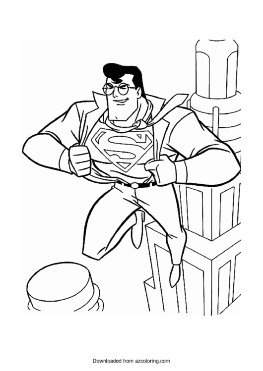 Superman Coloring Sheets Printable pdf