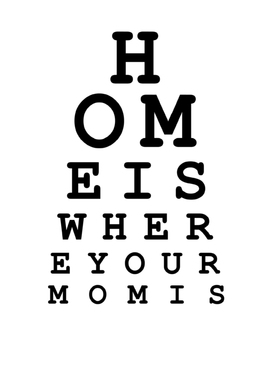 Eye Chart Template Printable Pdf Download