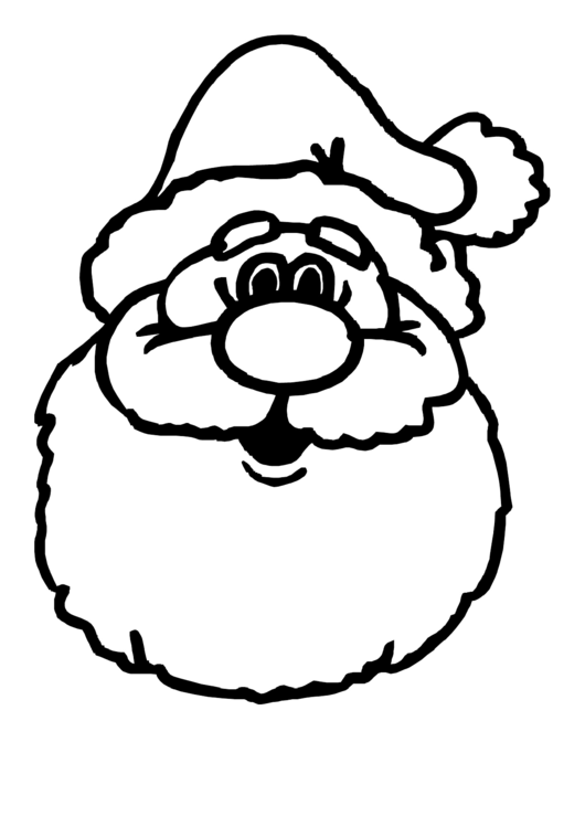 Santa Coloring Sheet printable pdf download