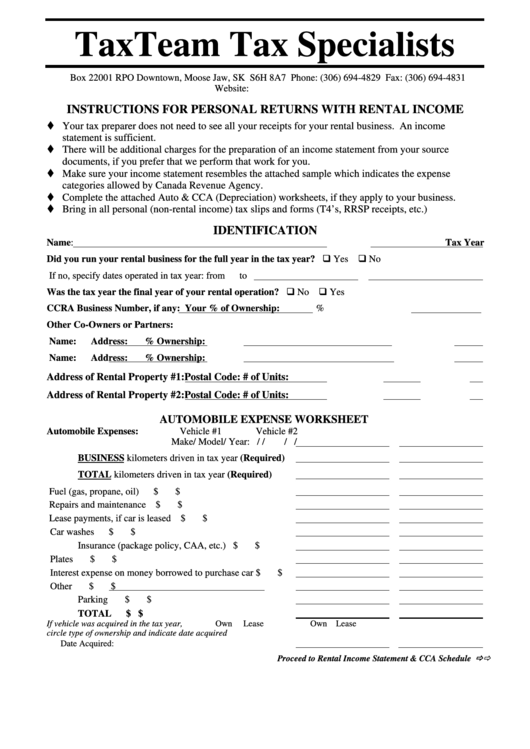 Identification Form Printable pdf