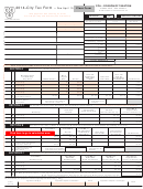 Fillable Cca - Division Of Taxation 2014-City Tax Form Printable pdf