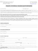 Request For Resale Package/questionnaires Form Printable pdf