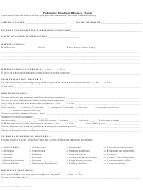 Pediatric Medical History Form