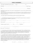 Sublet Agreement