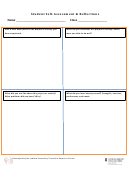 Student Self-Assessment Printable pdf