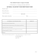 National Voluntary Fund Remittance Form