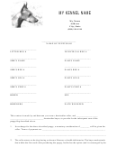 Puppy Contract Form Printable pdf