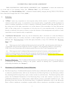 Confidential Disclosure Agreement Printable pdf