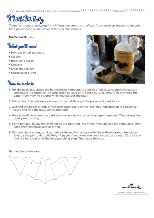 Bat Cut Out Template Printable pdf