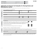 Fillable Application For Property Tax Exemption For Nursing Homes And Boarding Care Homes Printable pdf