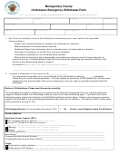 Montgomery County Unforeseen Emergency Withdrawal Form
