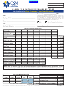 Claim For Employee Travel Expense Form