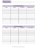 Inventory Tracking Spreadsheet Template