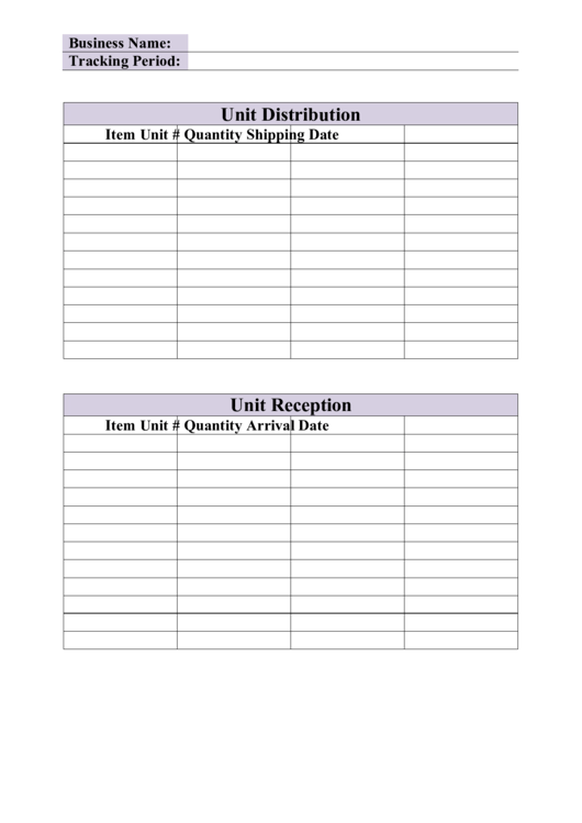 Inventory Tracking Spreadsheet Template Printable pdf
