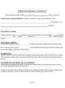 Limousine Rental Contract Template