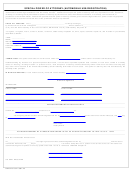 Form Navjag Form 5801/25 - Special Power Of Attorney (automobile Use/registration)