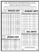 J.w. Histed Diamonds Ltd. Diamond Sizes Chart Printable pdf