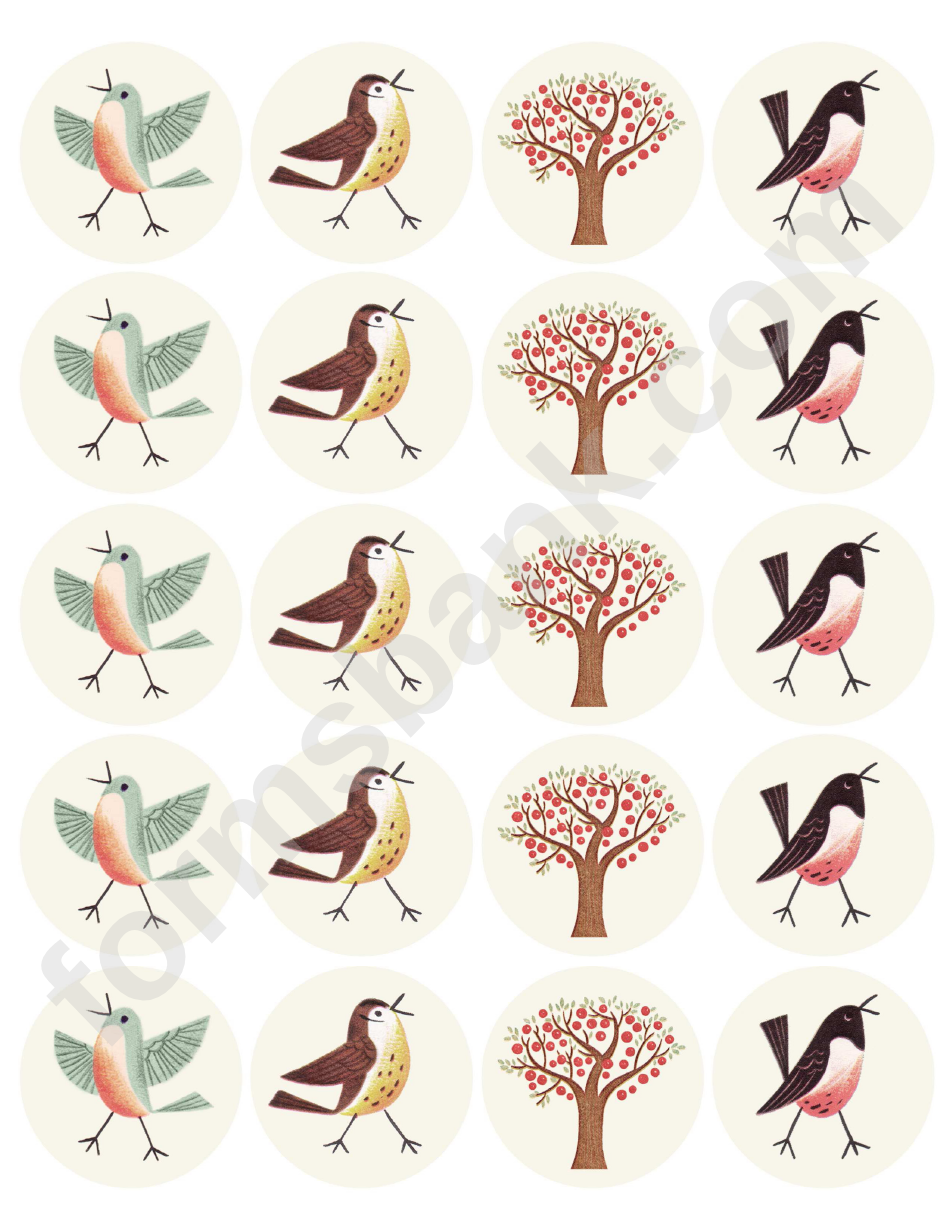 Birds/trees Template