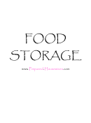 Food Inventory Spreadsheet Printable pdf