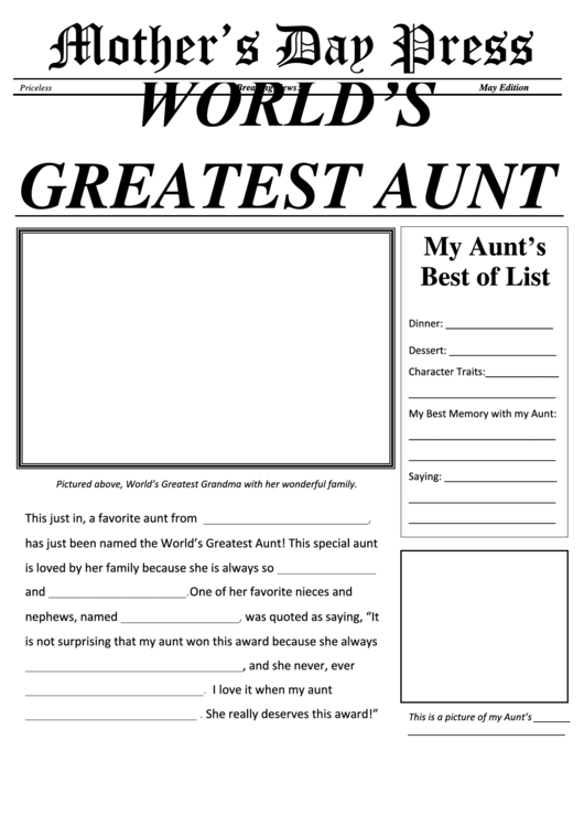 World's Greatest Aunt