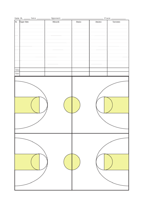 Playing Chart Printable pdf