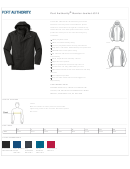 Port Authority Barrier Jacket Size Chart