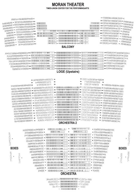 Moran Theater Seating Chart Printable pdf