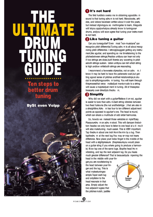 The Ultimate Drum Tuning Guide - Circular Science Printable pdf
