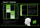 Halo 3 Sizing Head Size Chart