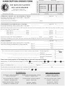 Subscription Order Form - The Naples Players Printable pdf