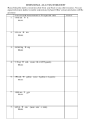 Dimensional Analysis Worksheet Printable pdf