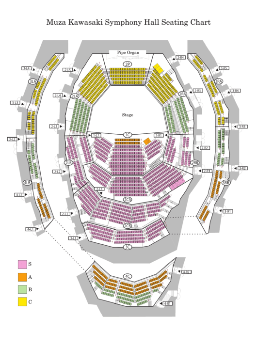 Muza Kawasaki Symphony Hall Seating Chart Printable pdf