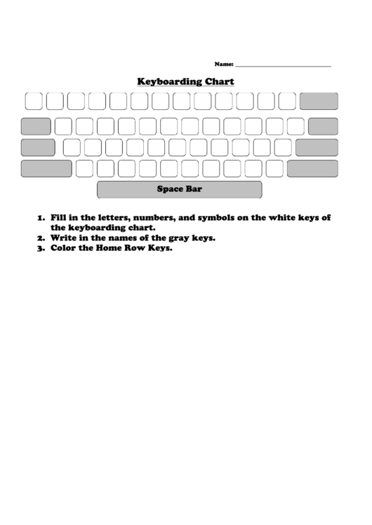 Keyboarding Chart Printable pdf