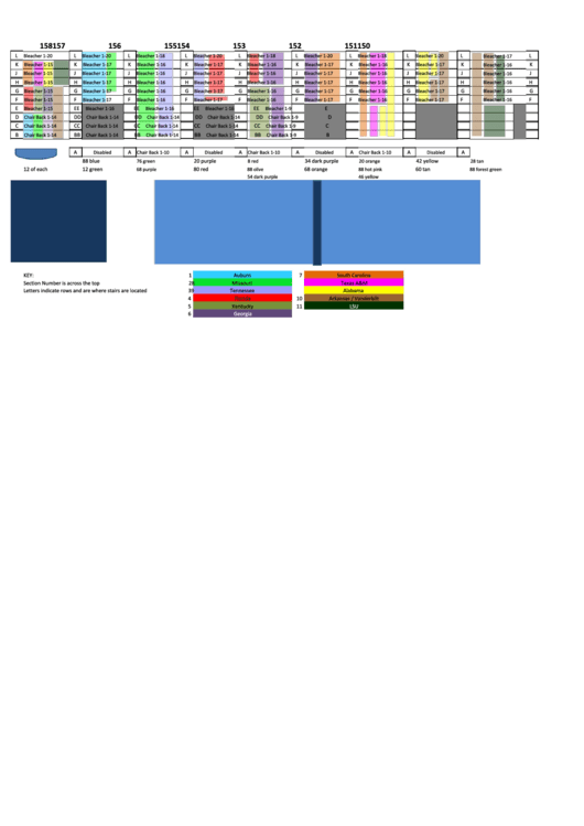 Seating Chart Utsports Printable pdf