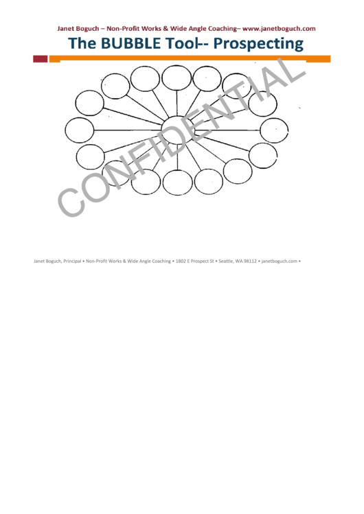 The Bubble Chart Tool - Janet Boguch Printable pdf