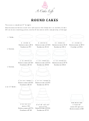 Round Cakes - A Cake Life