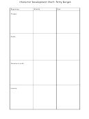 Character Development Chart: Patty Bergen - Saisd
