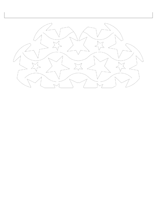 Cloud Shape Paper Decorations With Stars Printable pdf