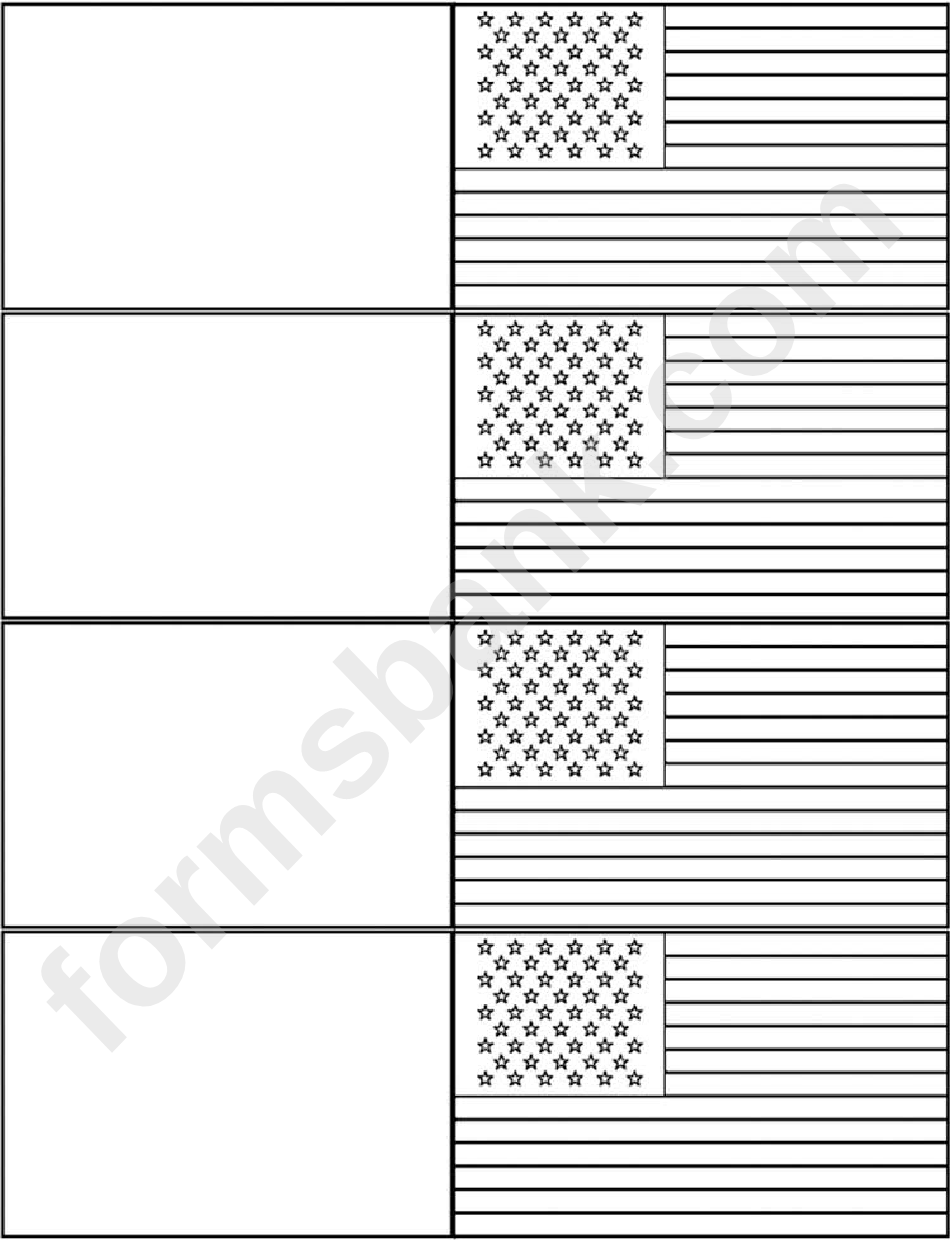 Black And White Pattern American Flag