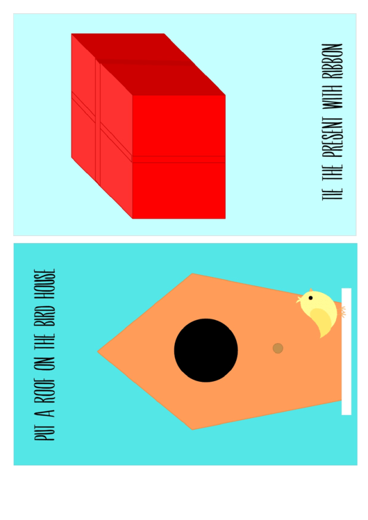 Bird And Gift Template For Kids Printable pdf