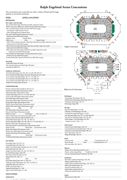 Ralph Engelstad Arena Concessions Printable pdf