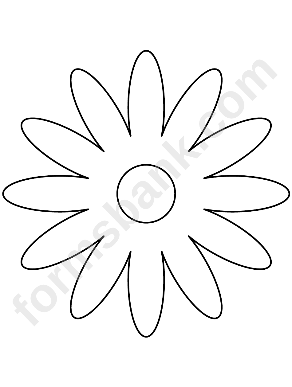 Daisy Petal Template Printable Pdf Download