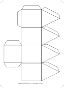 Foldable Paper Dreidel Template