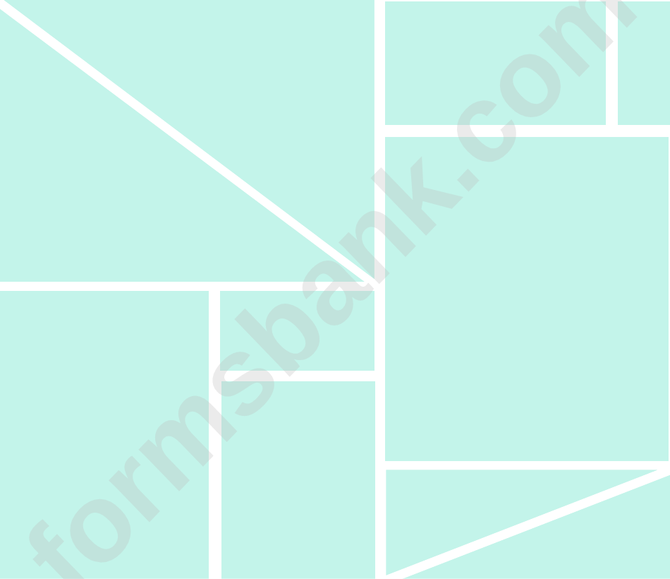 Blue/pink Color Geometric Shape Templates